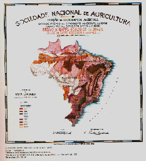 1908 Geological Map of Brazil