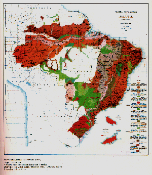 1919 Geological Map of Brazil