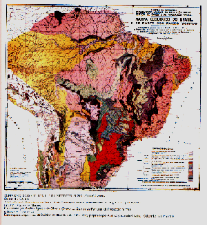1938 Geological Map of Brazil