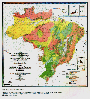 1942 Geological Map of Brazil