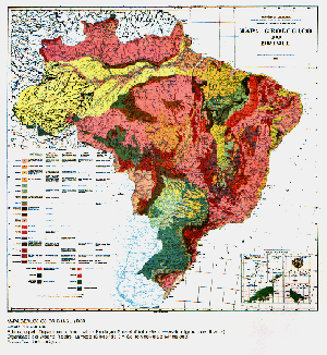 1960 Geological Map of Brazil