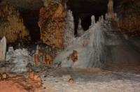 Espeleotemas na gruta do Buraco da Sopradeira