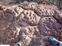 Afloramento do arenito que sustenta o relevo - Formação Botucatu. Fonte: Geoparques do Brasil (CPRM 2012)