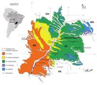 Figura 2 - Mapa geológico da Bacia Bauru (modificado de Paula & Silva,2003).