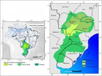Fig. 7 - Mapa geológico da Província Paraná e seus domínios tectono-estratigráficos. Compilado de Schobbenhaus et al. (2022, inédito) e Quintão et al. (2017).
