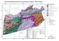 Mapa Geomorfológico do Geoparque Catimbau-Pedra Furada. Fonte: Ferreira et al., 2017.