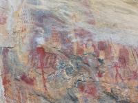 Pinturas rupestres encontradas no sítio.