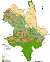Geologia Mun. Uberaba e localização sítios do Geoparque Uberaba Terra dos Dinossauros - Sítio 02 - Caieira. (Fonte: Geoparques do Brasil - propostas- 2012)