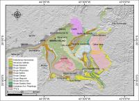 Mapa Geológico simplificado do Quadrilátero Ferrífero com a localização da Mina de Morro Velho.