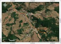Mapa de localização do geossítio Mina de Esteatito de Santa Rita de Ouro Preto.