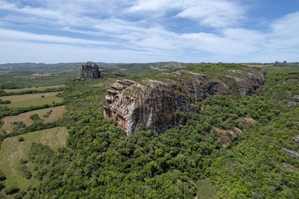 Geosstio Pedra do Segredo no Geoparque Caapava do Sul(Foto: Marcelo Goffermann)